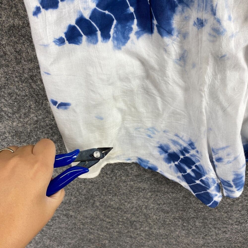 EARTHBOUND Blue and White Tie-Dye Midi Dress - Picture 7 of 13